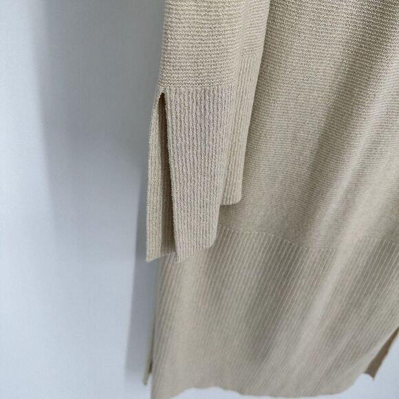 Free People Criss Cross Tunic Sweater V-Neck Long Sleeve Cream Size M - Picture 5 of 12